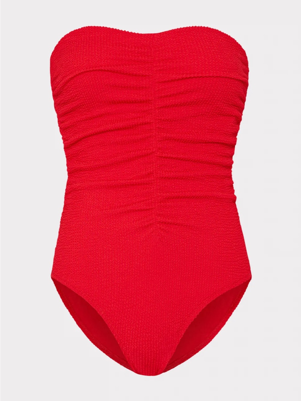 MILLY Textured Ruched One Piece - Picture 2 of 4